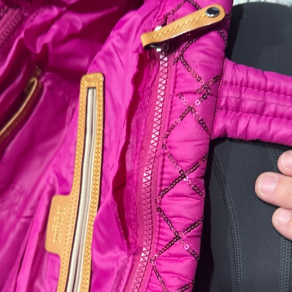 MZ Wallace Fuchsia Quilted metro Tote *defect - Picture 6 of 7